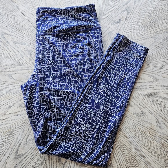 ZELOS Pants - Lulu‎ Inspired Zelos Women's Plus Size 2X  Performance Leggings | 90s Abstract